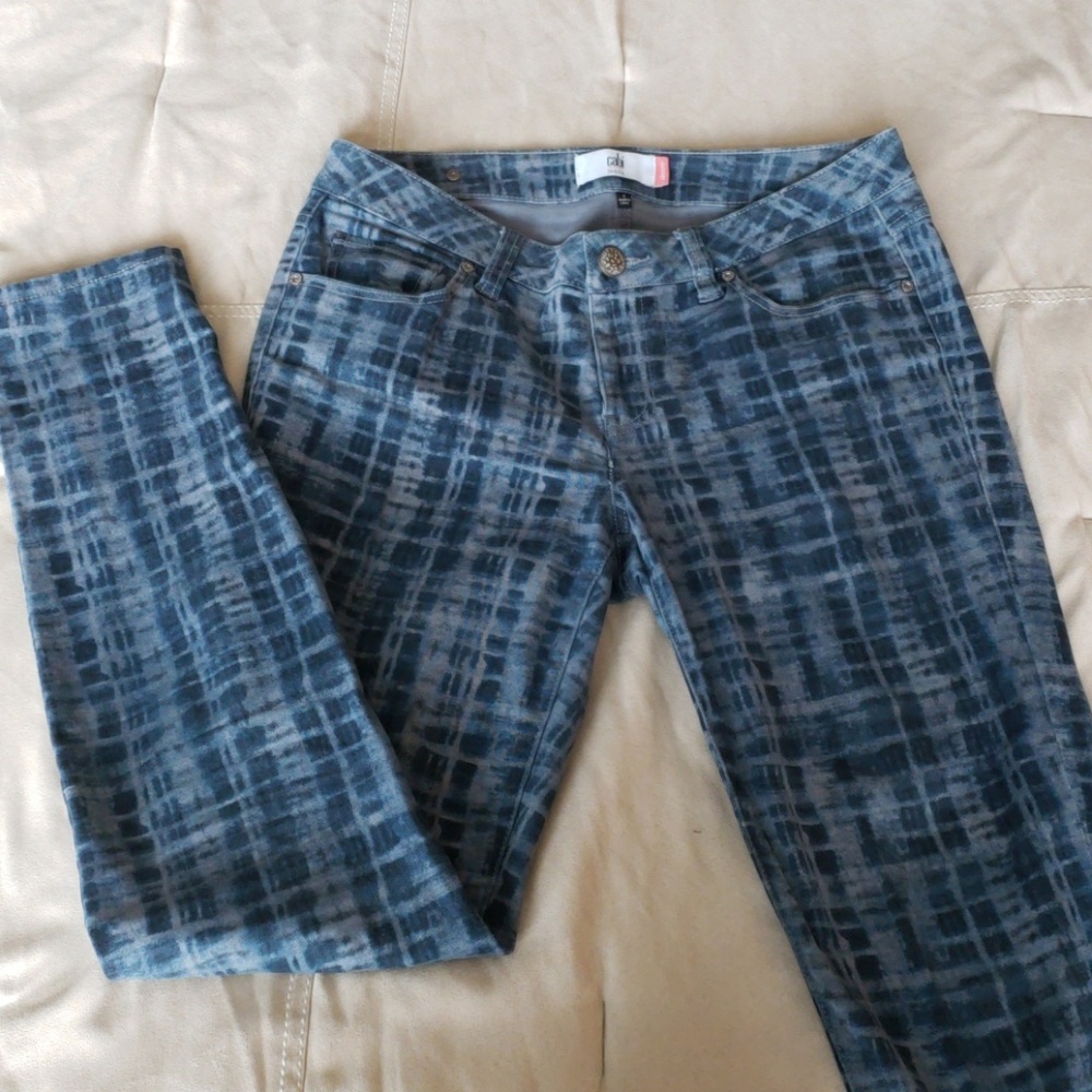 Grid Skinny Jean